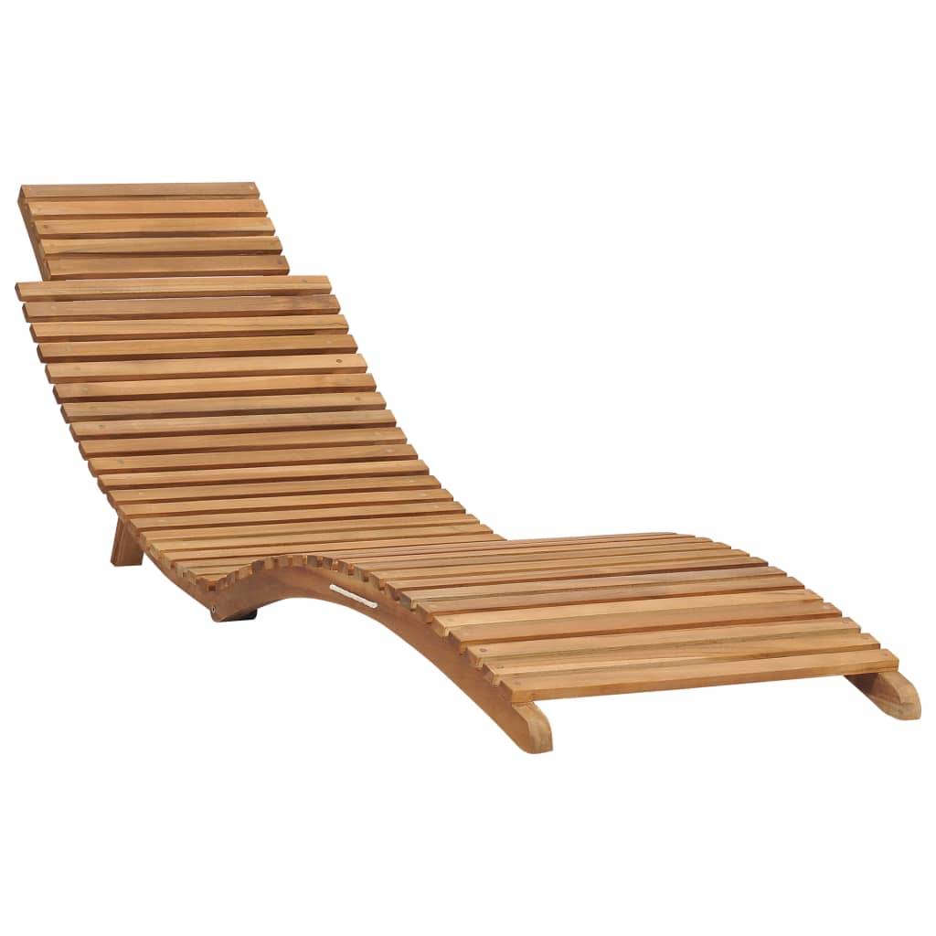 Helloshop26 - Salon de jardin pliable 3 pièces bois de teck solide - Imagen 3