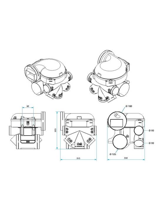 Kit Vmc Easyhome Hygro Premium Hp + Bouches Bahia Curve Elec - Aldes - Image 3