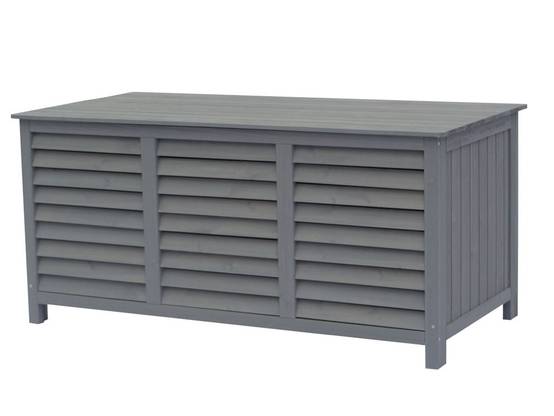 Habitat Et Jardin - Coffre De Jardin En Bois "macao" - 130 X 64 X 60 Cm - Anthracite -habitat Et Jardin - Image 1