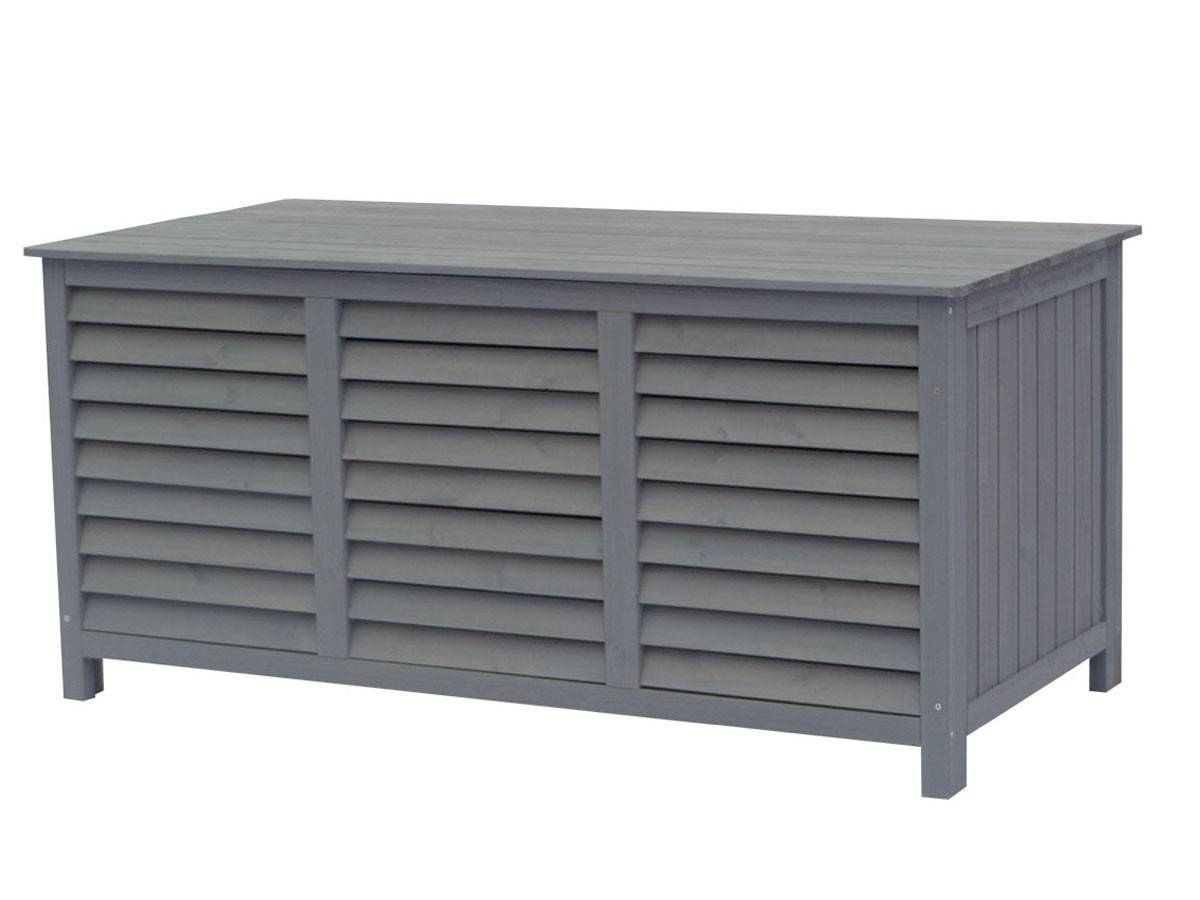 Habitat Et Jardin - Coffre De Jardin En Bois "macao" - 130 X 64 X 60 Cm - Anthracite -habitat Et Jardin - Imagen 1