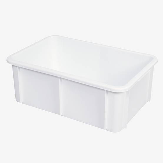 Bac rectangulaire 35 L - blanc - Gilac