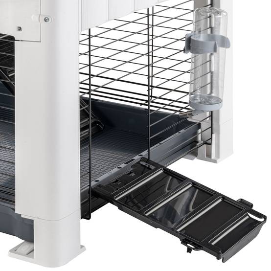 Ferplast - Ferplast Cage Lapin GRAND LODGE 120 PLUS, Clapier Extérieur 2 Étages, Lapins, Cochons d'Inde, Enclos pour Lapins Animaux Domestiques, avec Maisonnette - Imagen 7