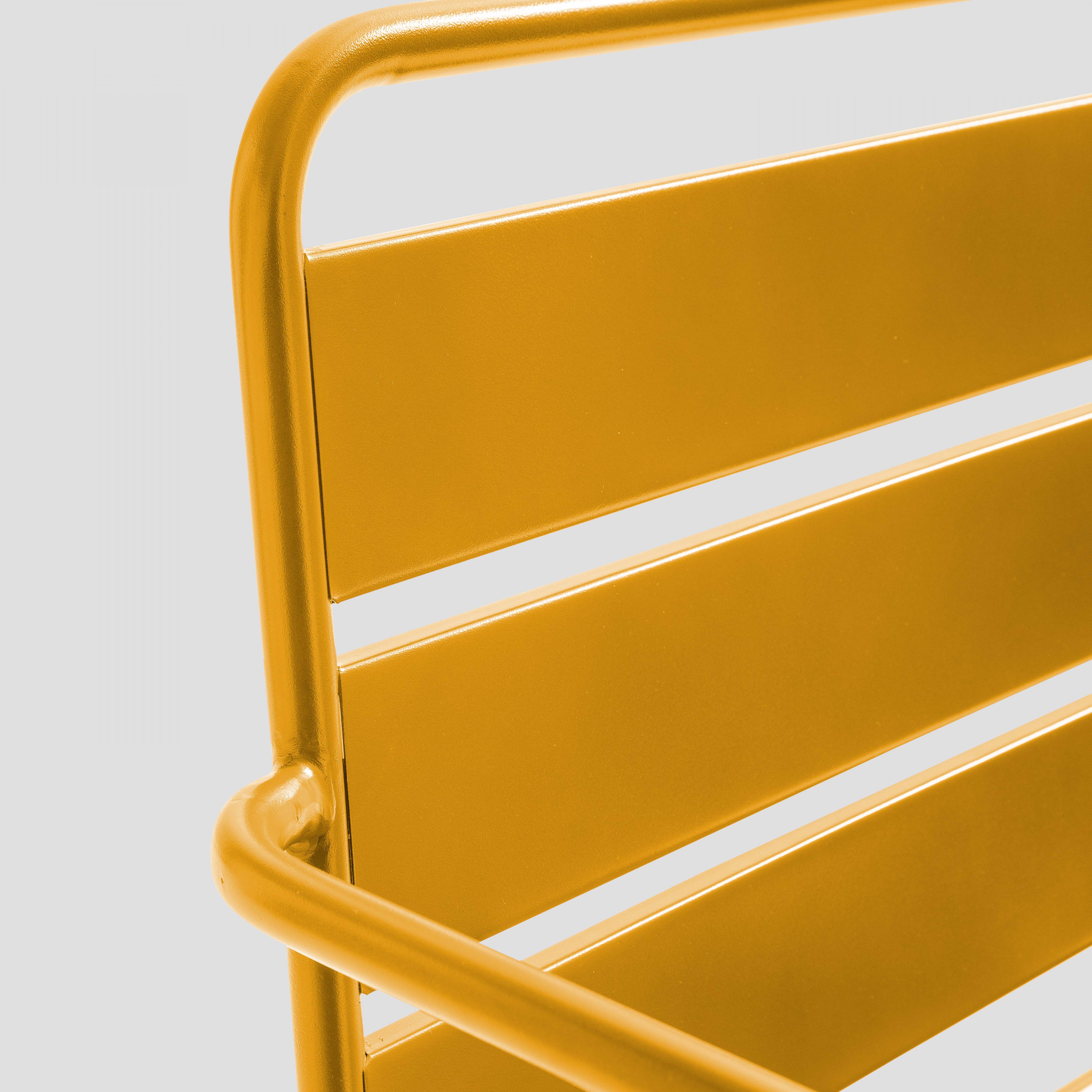 Oviala - Canapé de jardin en métal jaune Palavas - Oviala - Imagen 3