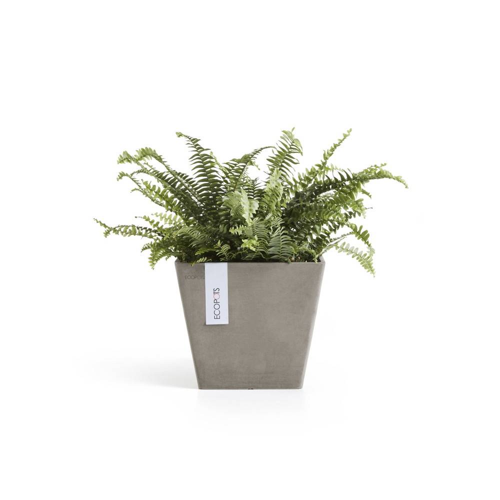 Ecopots - Pot Carré Rotterdam 20 Taupe - 20 x 20 x H. 17,5 cm - 5,2 L ECOPOTS - Imagen 2
