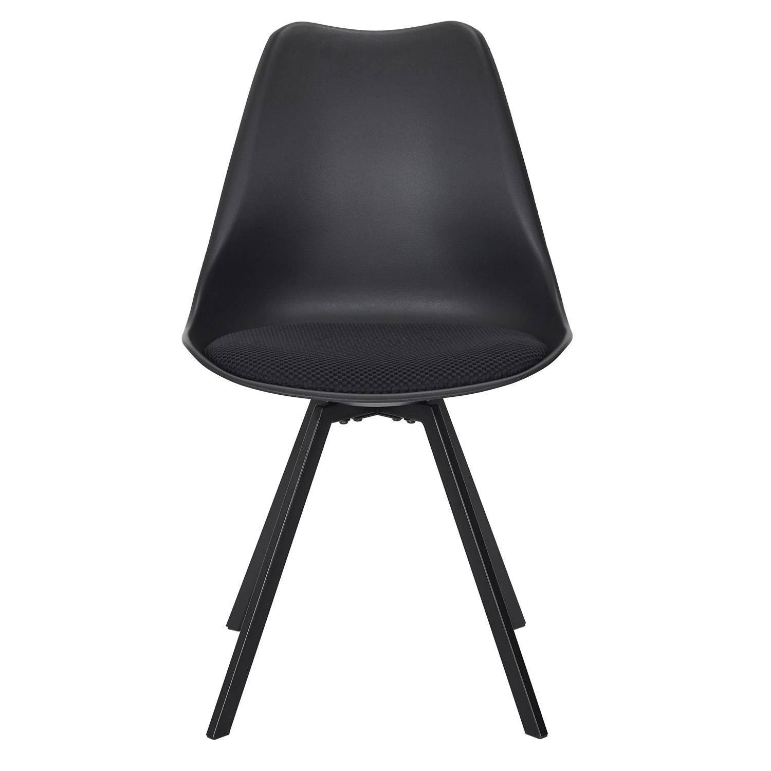 Sans Marque - Lot de 4 chaises avec coussin ATOME - Toilinux - Image 3