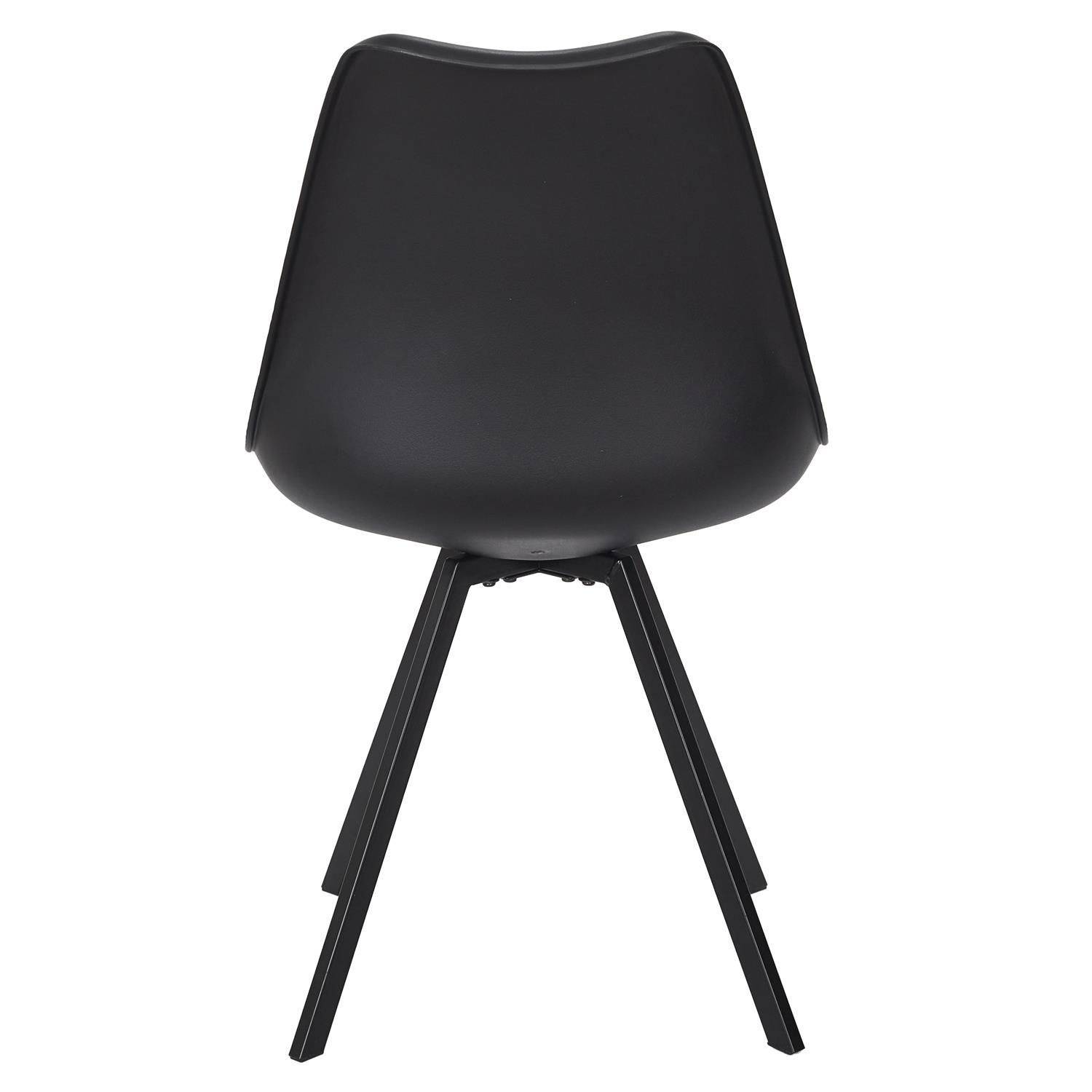Sans Marque - Lot de 4 chaises avec coussin ATOME - Toilinux - Image 5