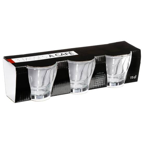 Lot de 3 Mugs en Verre "Abel" 11cl Transparent - Image 4