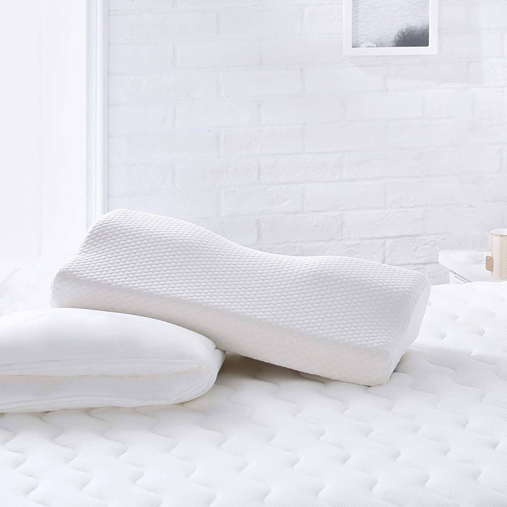 Coussin Mémoire De Forme Confort - Ergonomique Anti Douleurs - Housse Respirante Lavable 60 x 34 x 11,5 cm - Image 2