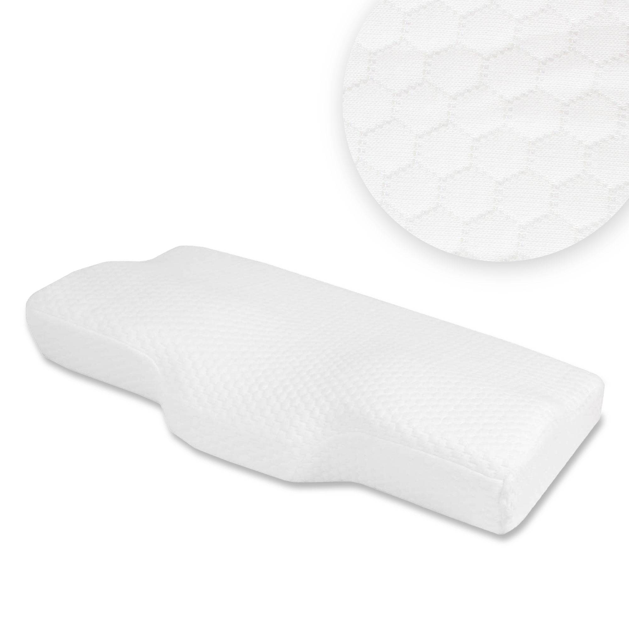 Coussin Mémoire De Forme Confort - Ergonomique Anti Douleurs - Housse Respirante Lavable 60 x 34 x 11,5 cm - Image 1
