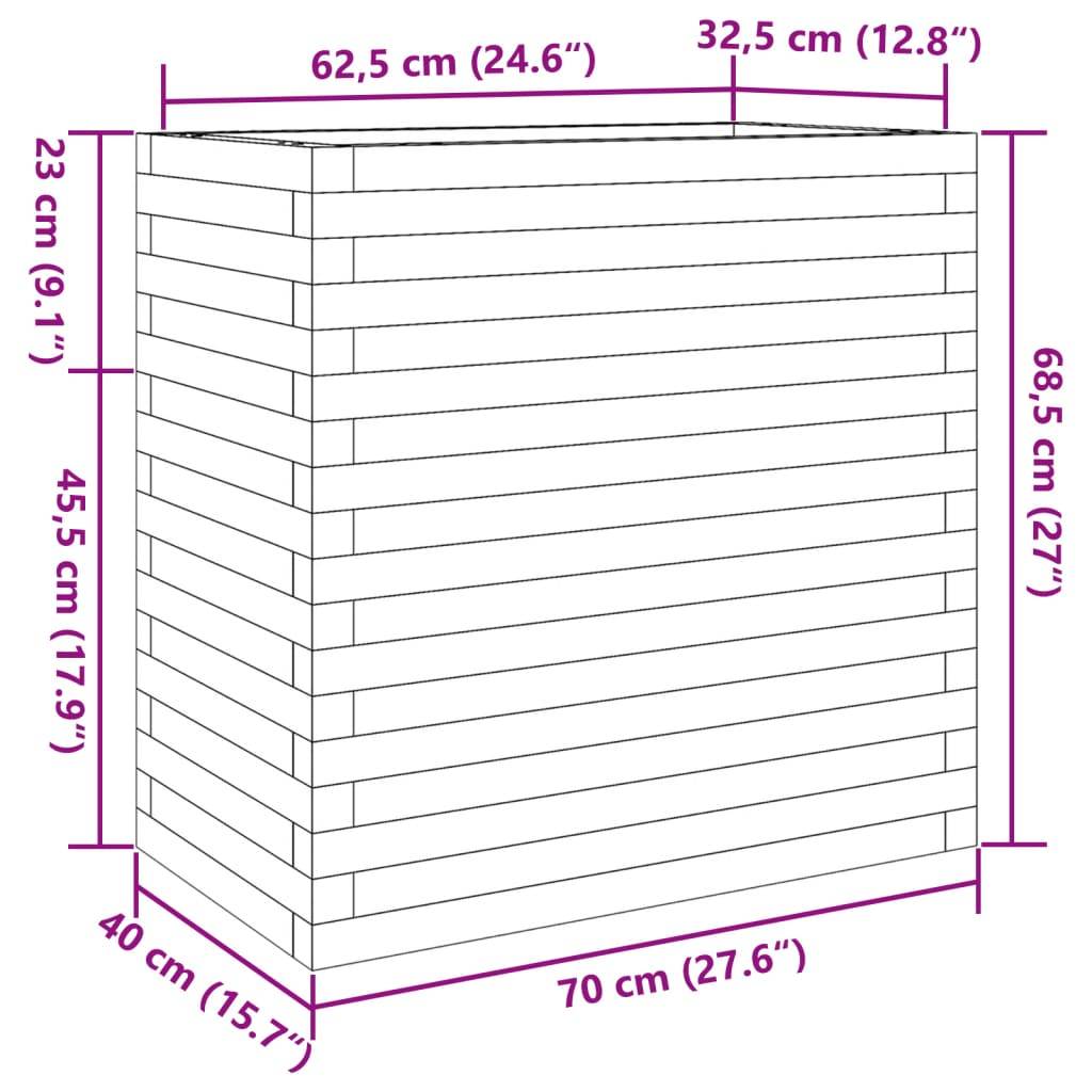 Maison Chic - Jardinière, Bac à fleurs, Pot de fleurs 70x40x68,5 cm bois massif douglas - Imagen 10