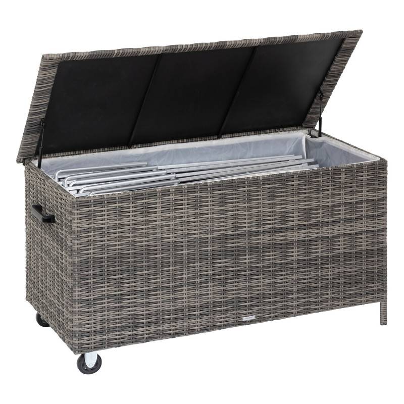 Hesperide - Coffre de rangement "Bayana" terre d ombre 204 x 97,5 x 111 cm en acier traité époxy Hespéride - Imagen 8
