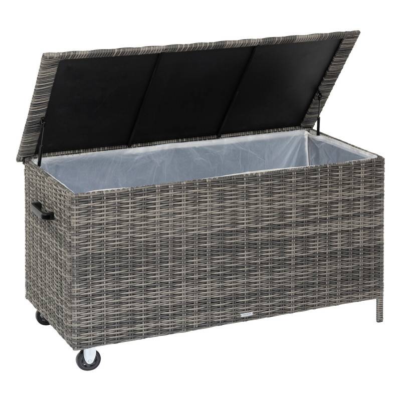 Hesperide - Coffre de rangement "Bayana" terre d ombre 204 x 97,5 x 111 cm en acier traité époxy Hespéride - Imagen 7