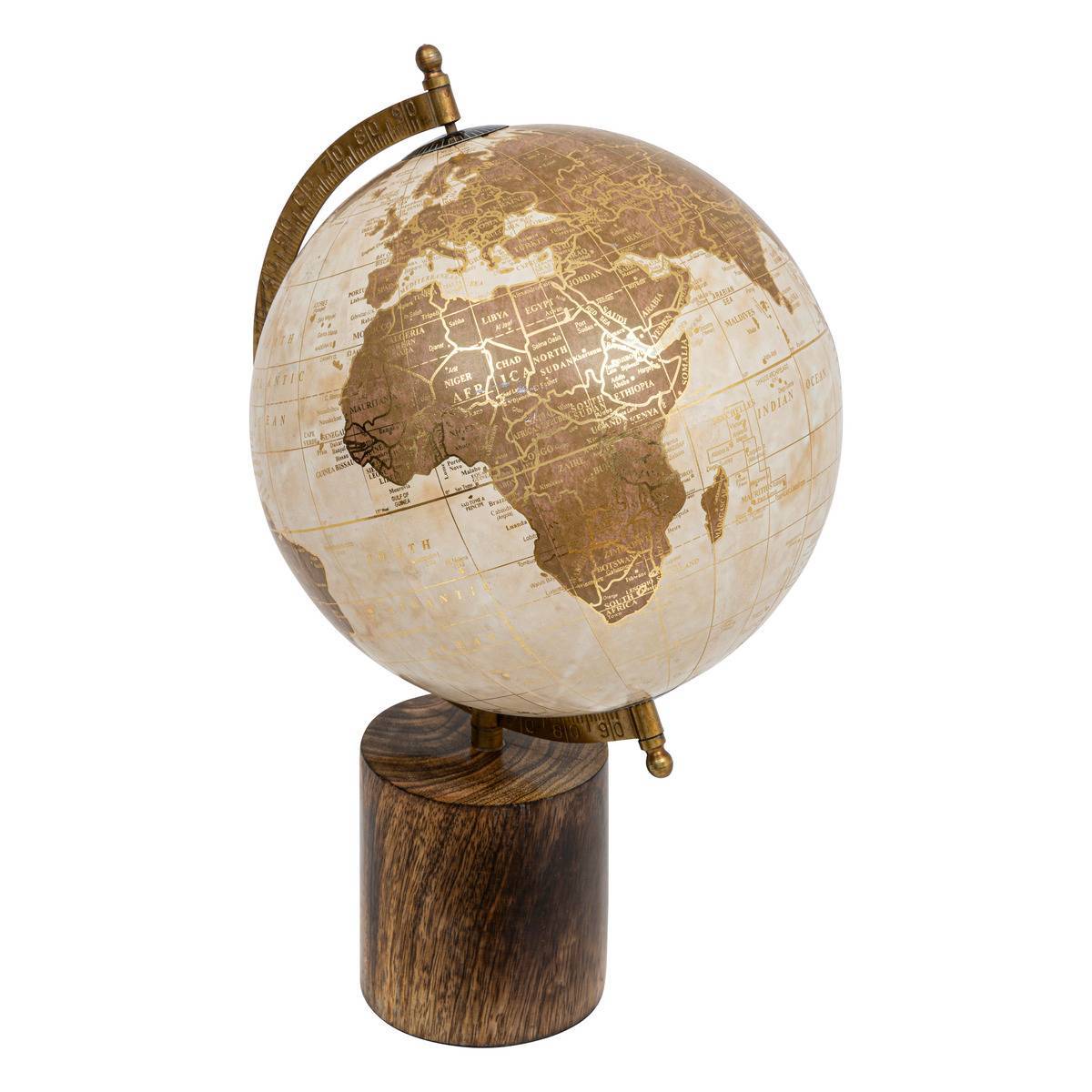 Atmosphera - Globe terrestre Exotic panama H.35cm manguier - Atmosphera Créateur d'intérieur - Imagen 1