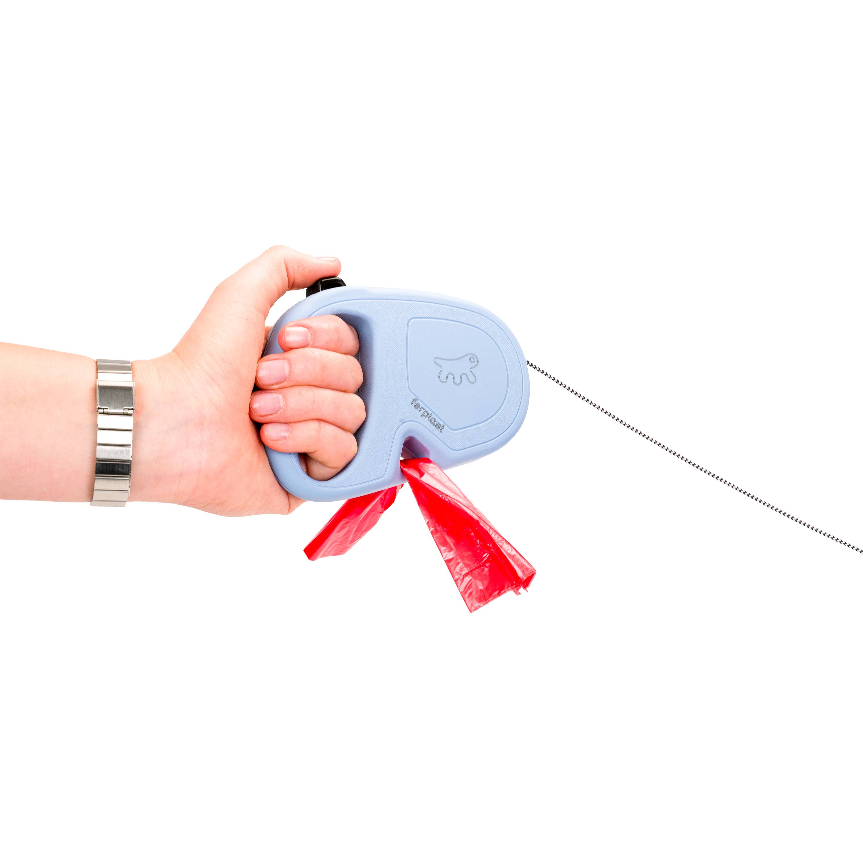 Ferplast - Ferplast Laisse Chien Enrouleur FLIPPY ONE, Laisse pour Petits Chiens jusqu'à 12 Kg. Cordon Extensible max 4,5 m. Bouton unique pour verrouiller et - Imagen 5
