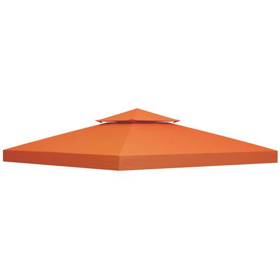 Toit de remplacement 3x3 m pour tente pavillon, housse de rechange de gazebo, toit respirant, 8 trous de drainage, rouge - Image 1
