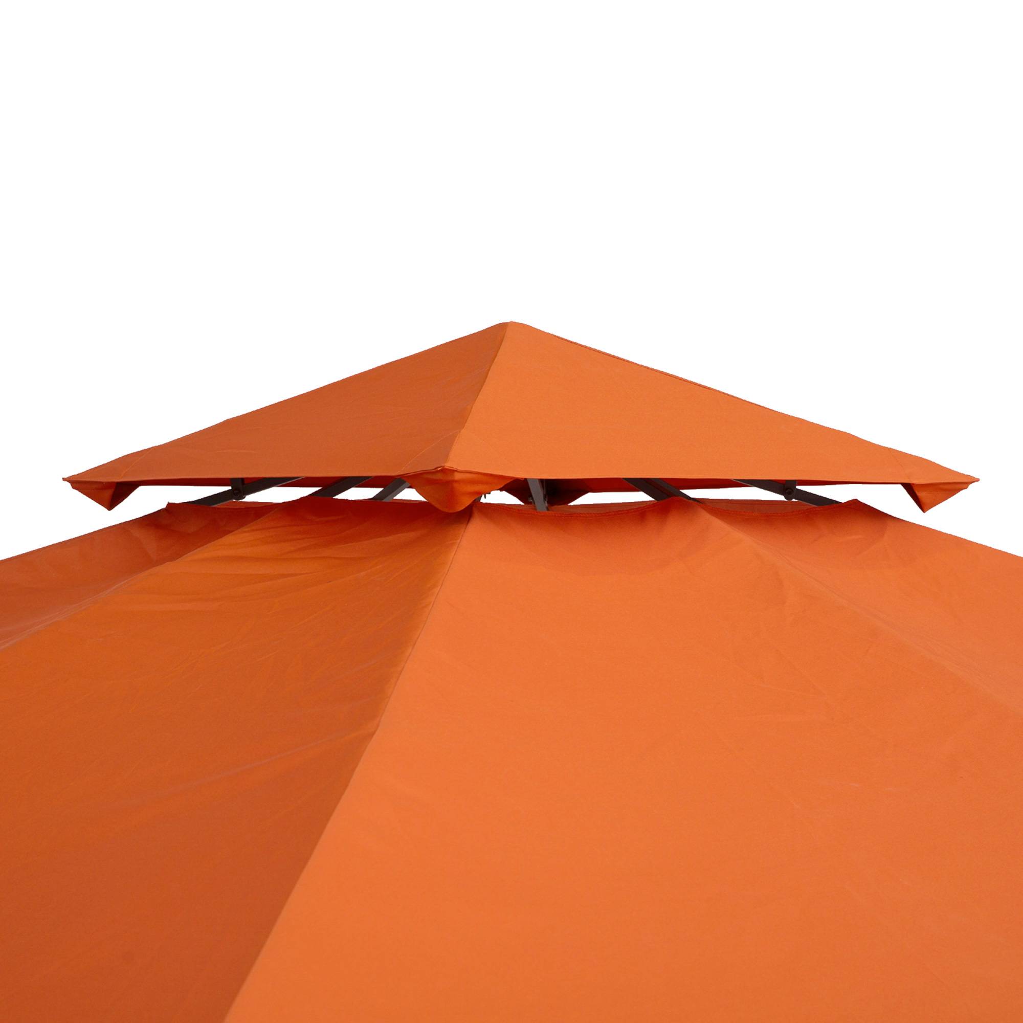 Toit de remplacement 3x3 m pour tente pavillon, housse de rechange de gazebo, toit respirant, 8 trous de drainage, rouge - Image 10
