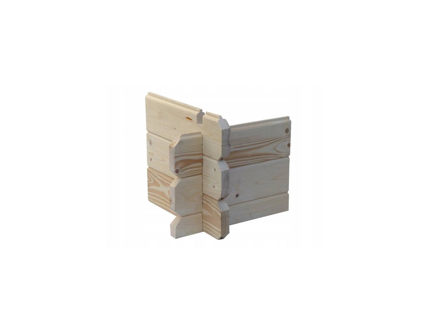 Altanka - Terrasse en bois avec balustrade pour abri en bois - 6m2 - 3m x 2m - couleur: naturel - DOM142 - ALTANKA - Imagen 2