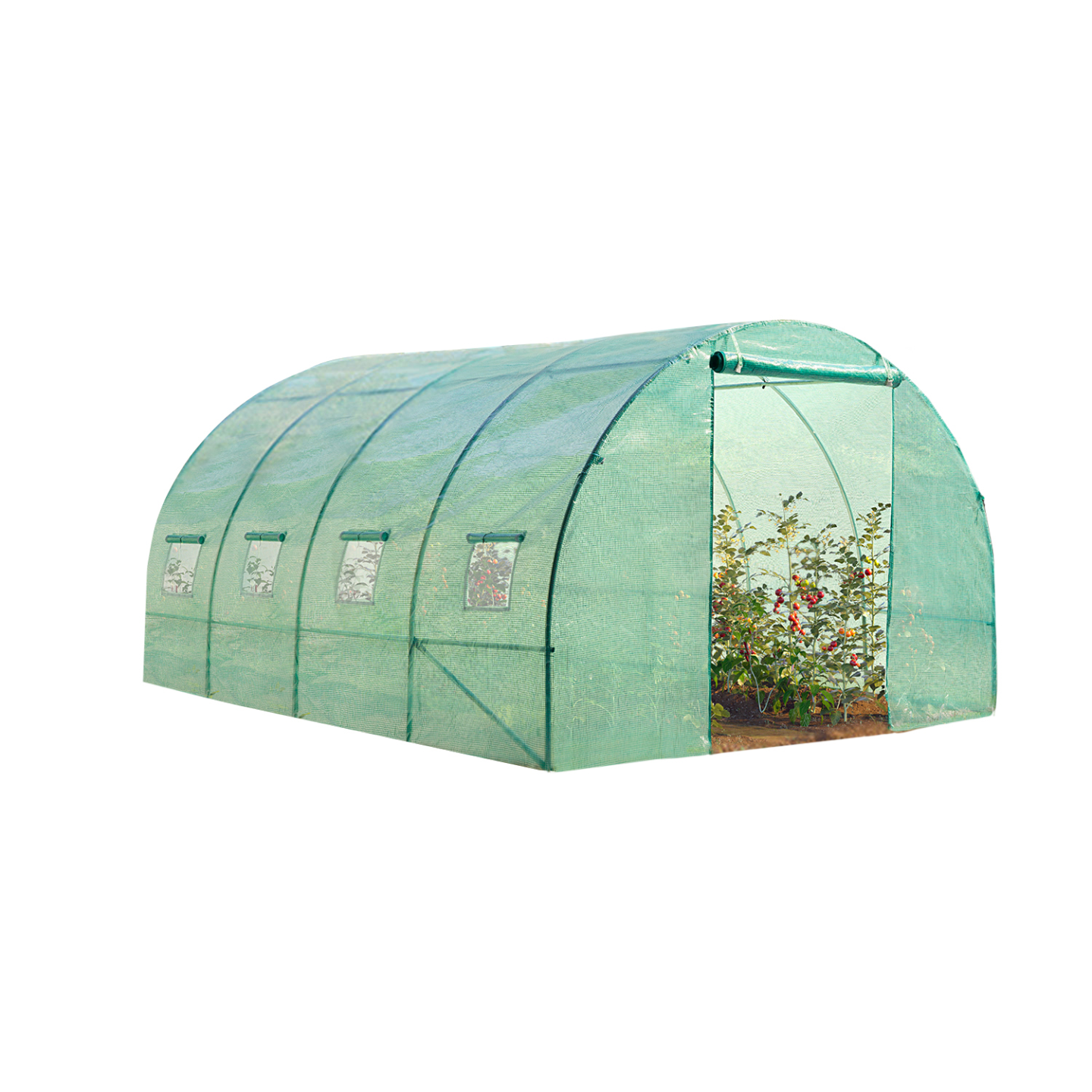 Bâche de rechange 130 gr/m² pour serre 12m² verte ZEBRA - Image 3