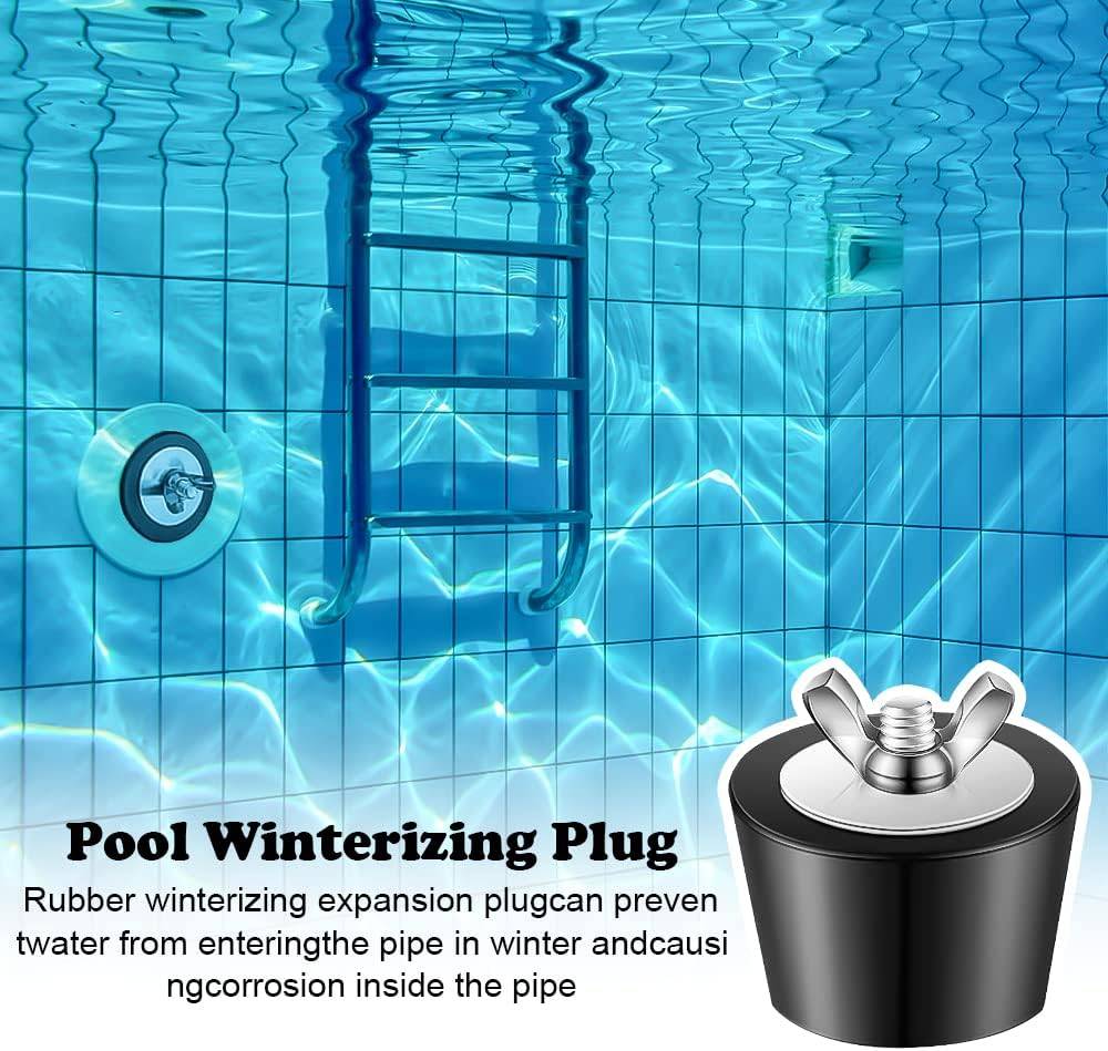 Leylor Bouchon D'Hiver Piscine 63 Mm – Bouchon Caoutchouc Extensible Anti-Gel Pour Tuyaux, Écumeurs & Retours