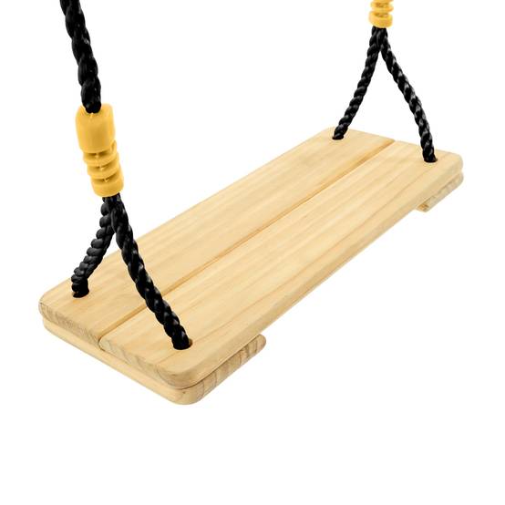 Balançoire en bois et corde pour portique h300-350 cm - Image 2