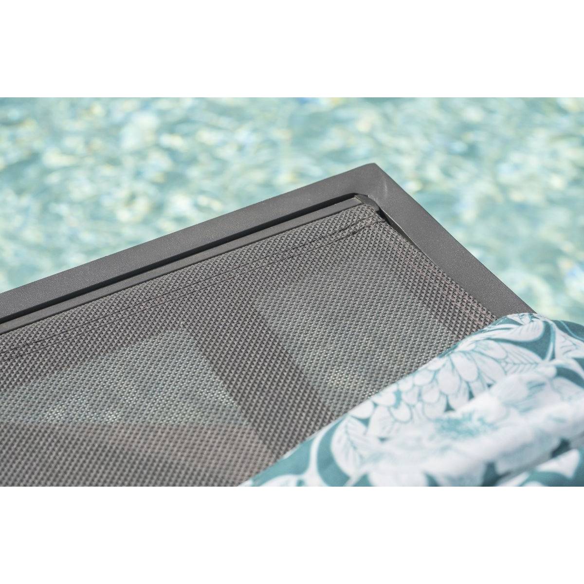 Dcb Garden - Lot de 2 Bains de Soleil Empilables "Barcelona" 195cm Noir - Imagen 5