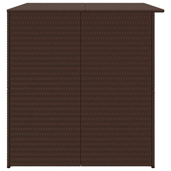 Coffre de Jardin XXL en Résine Tressée Étanche Grande Capacité pour Terrasse Marron 150x100x100 cm – ComfortXL Outdoor Living - Image 7