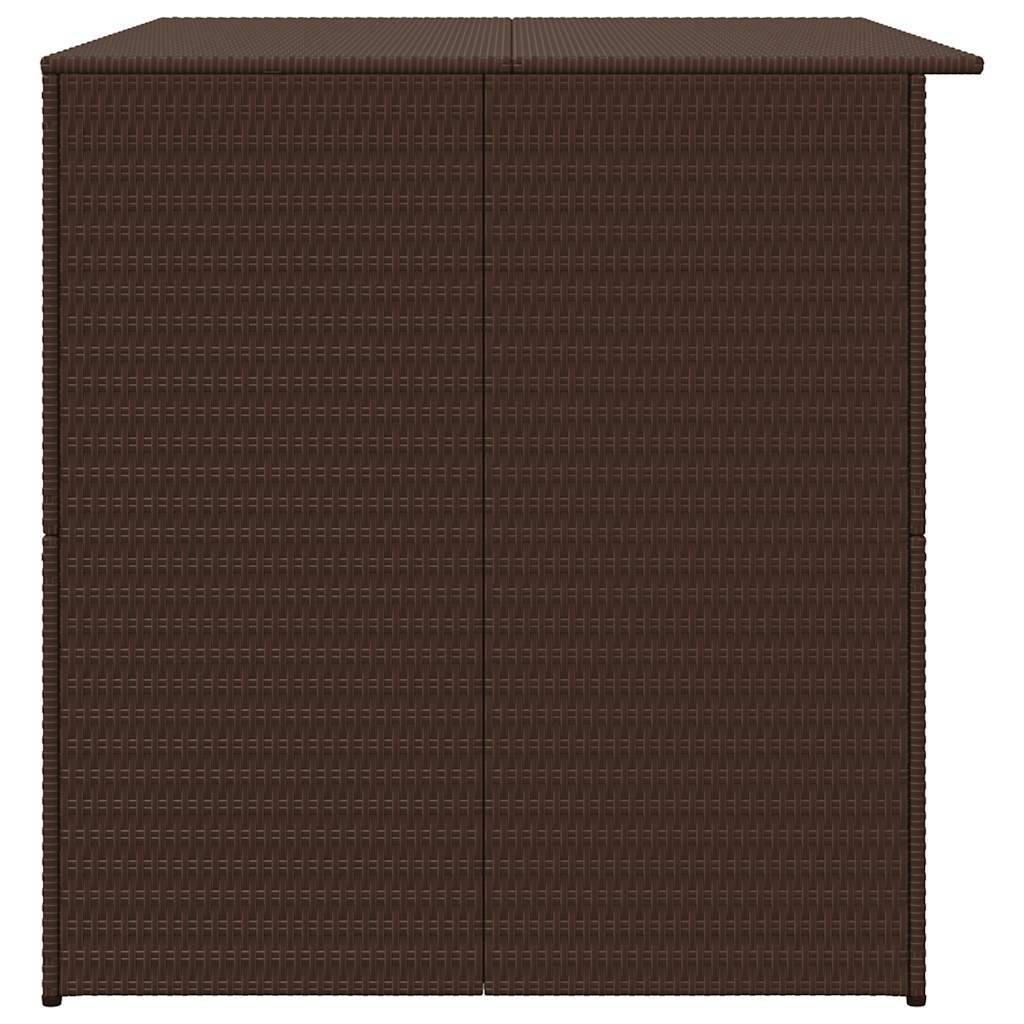 Coffre de Jardin XXL en Résine Tressée Étanche Grande Capacité pour Terrasse Marron 150x100x100 cm – ComfortXL Outdoor Living - Image 7