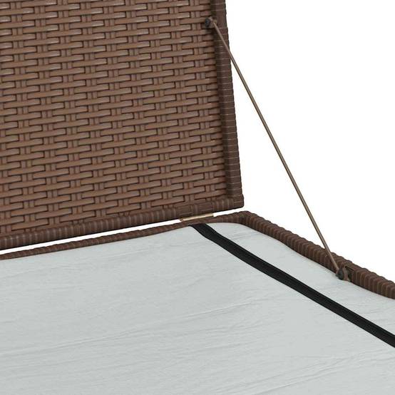 Coffre de Jardin XXL en Résine Tressée Étanche Grande Capacité pour Terrasse Marron 150x100x100 cm – ComfortXL Outdoor Living - Image 10