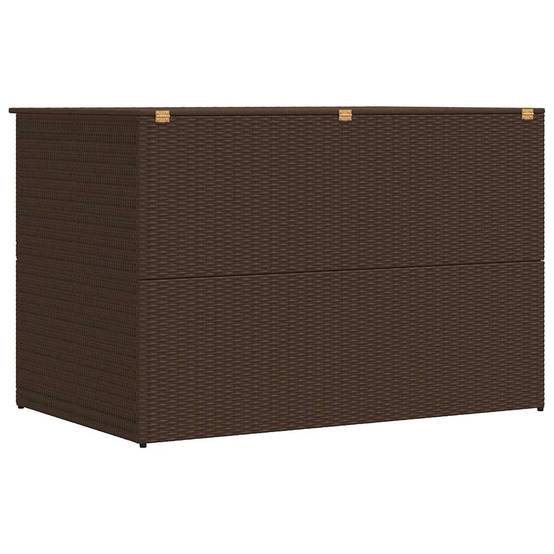 Coffre de Jardin XXL en Résine Tressée Étanche Grande Capacité pour Terrasse Marron 150x100x100 cm – ComfortXL Outdoor Living - Image 8