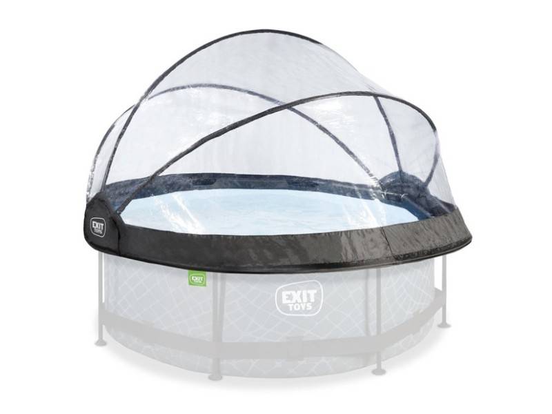 Exit Toys - Dôme pour piscine tubulaire ronde de Ø 2,40 à 2,55 m - Exit Toys