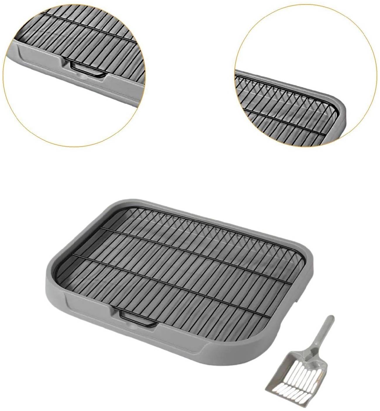 Toilettes fonctionnelles pour chiens gris 49x39x10cm pratique - Lytech - Imagen 2