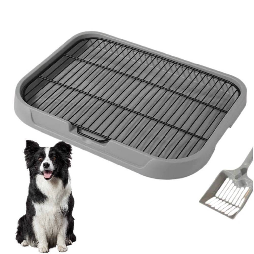 Toilettes fonctionnelles pour chiens gris 49x39x10cm pratique - Lytech - Imagen 1