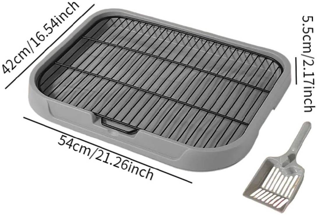 Toilettes fonctionnelles pour chiens gris 49x39x10cm pratique - Lytech - Imagen 3
