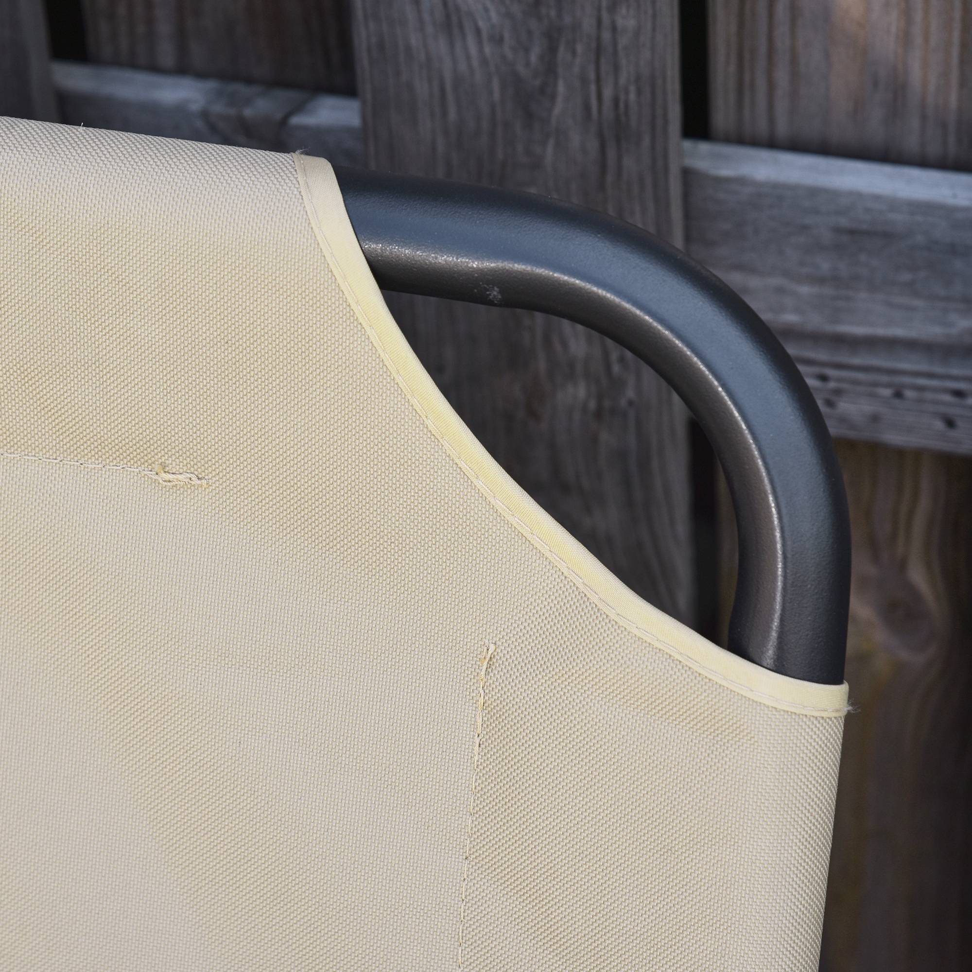 Outsunny - Banc à bascule de jardin 2 places style colonial acier époxy noir coussins beige - Outsunny - Imagen 5