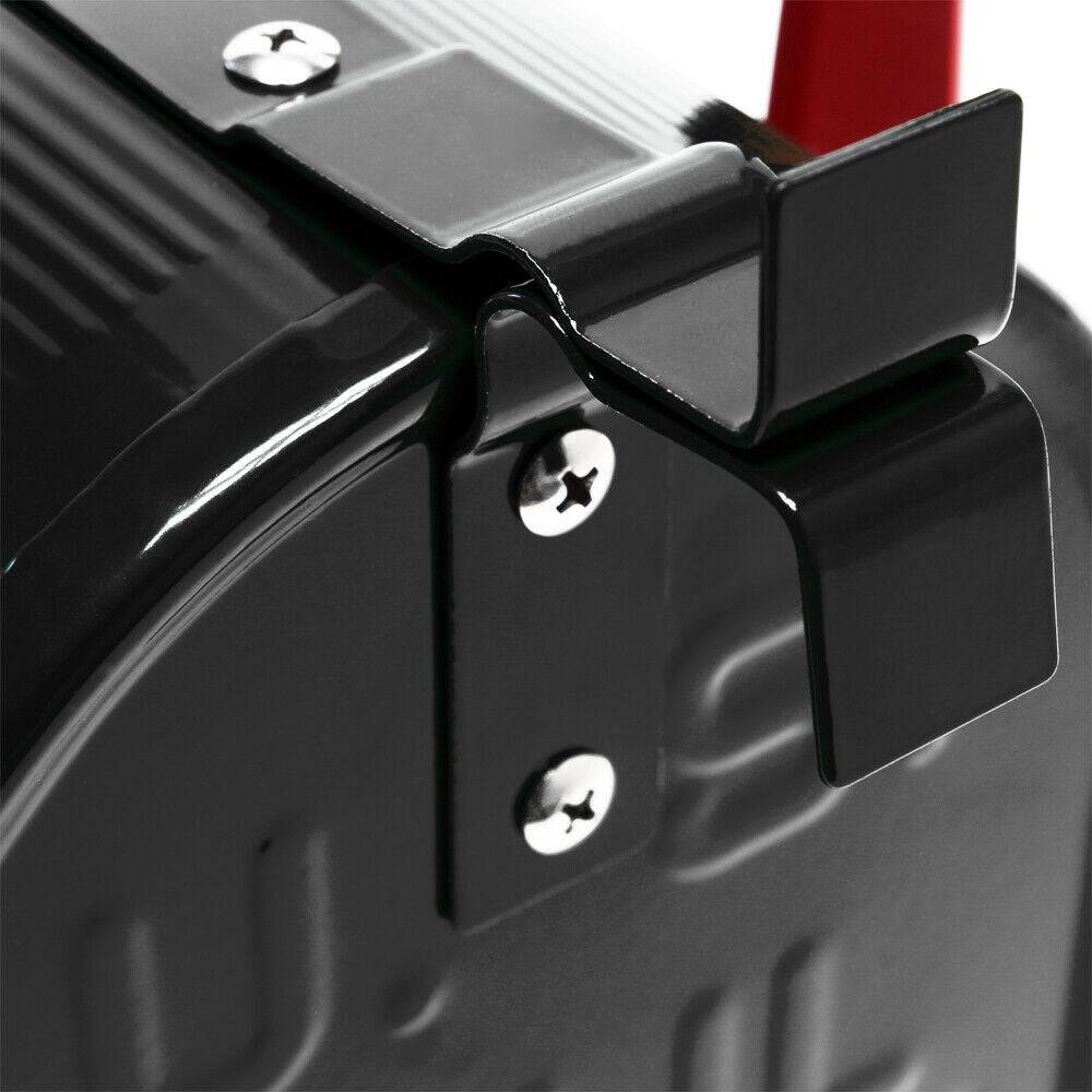 Helloshop26 - Us mailbox boite aux lettres design américain noir montage au mur poste - Imagen 6