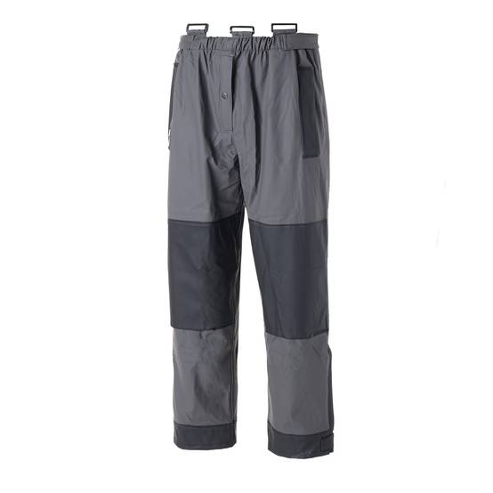 taille m - piranha - pantalon de pluie de travail - 9223 gris , noir - Image 4