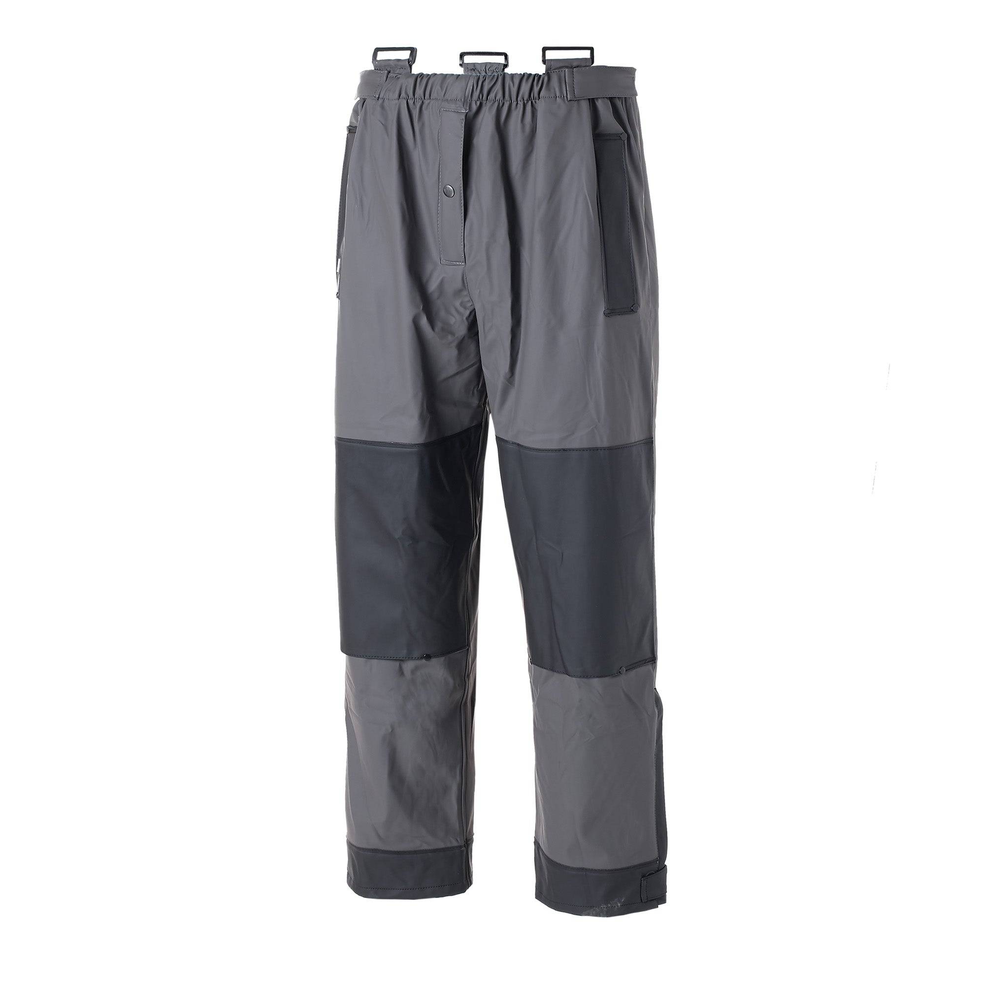taille m - piranha - pantalon de pluie de travail - 9223 gris , noir - Image 4