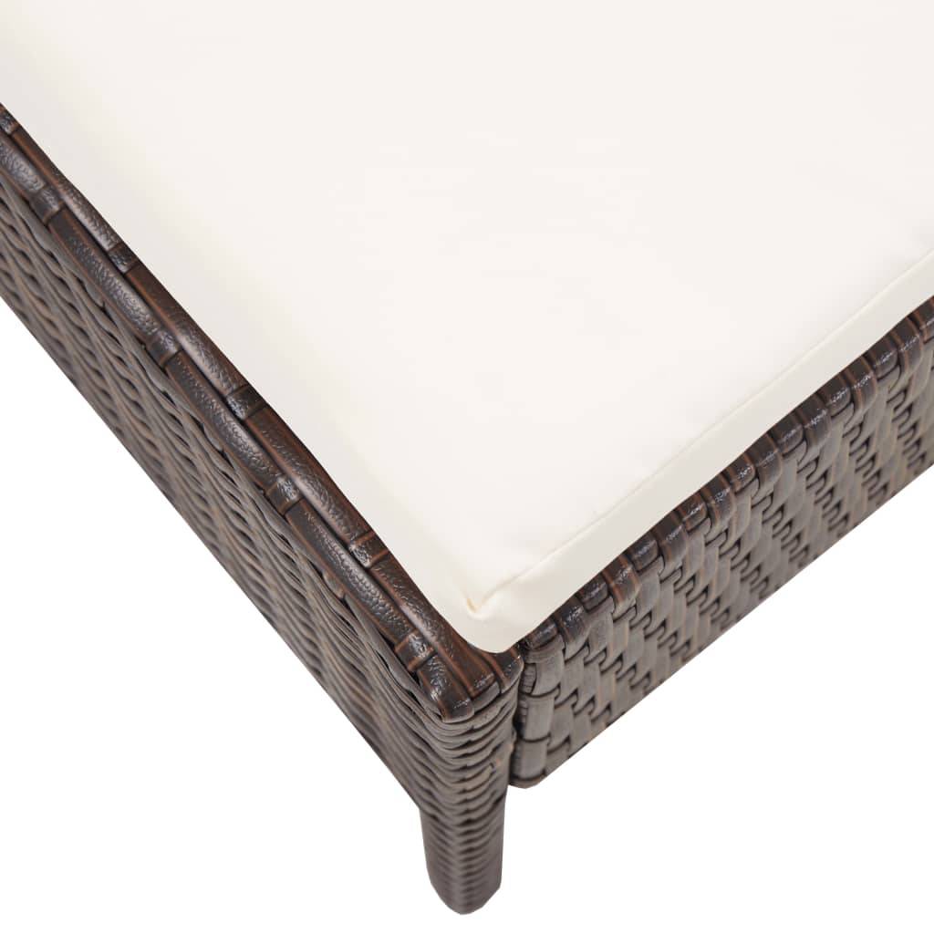 Vidaxl - Salon de jardin 6 pcs avec coussins Résine tressée Marron vidaXL 48935 - Imagen 5