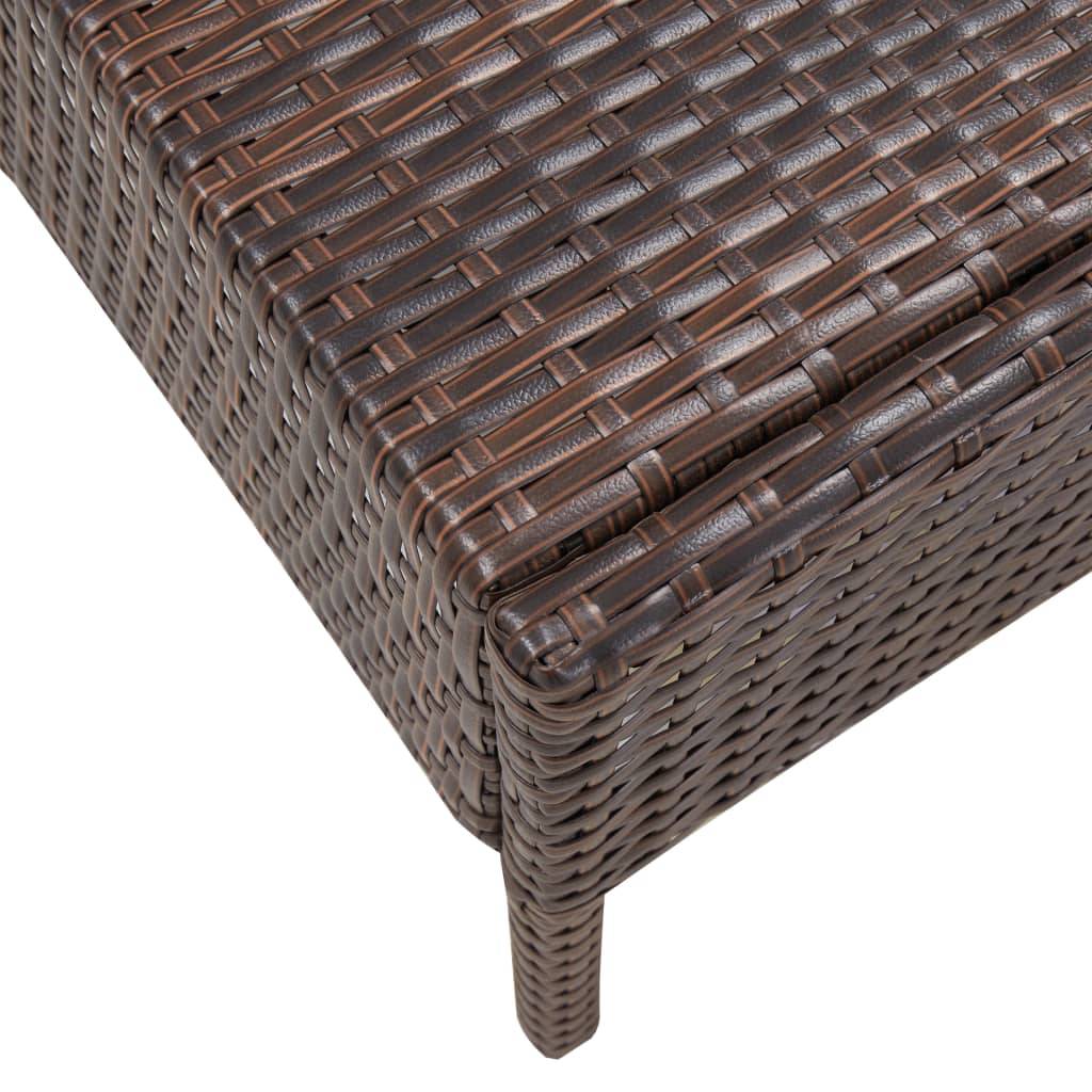 Vidaxl - Salon de jardin 6 pcs avec coussins Résine tressée Marron vidaXL 48935 - Imagen 6
