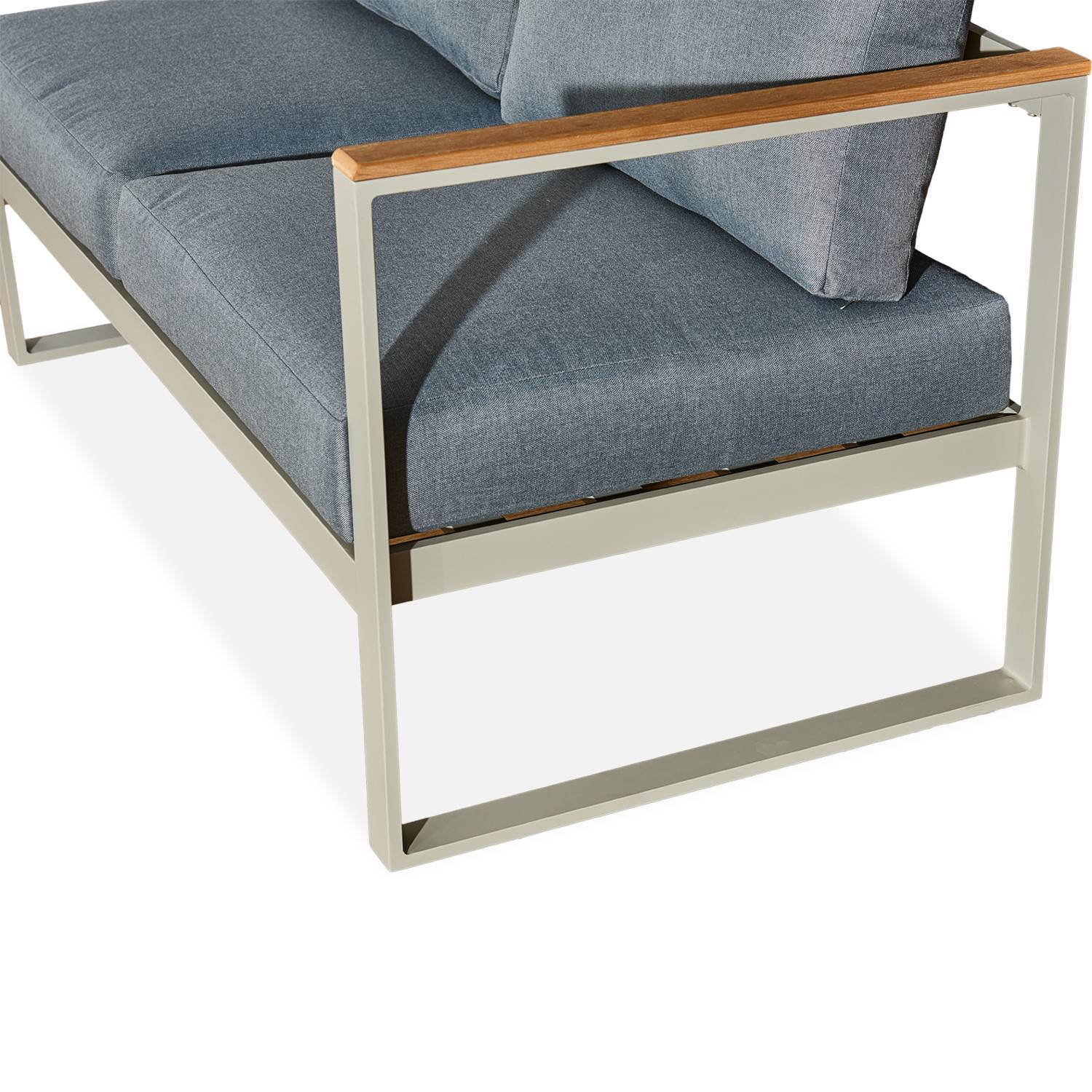 Autre - Salon de jardin design aluminium - Gris - 5 places - BILBAO - Imagen 3