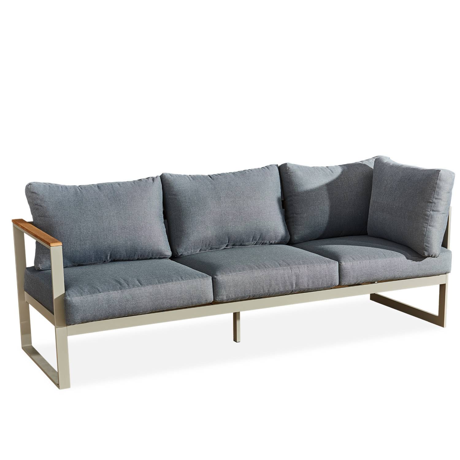 Autre - Salon de jardin design aluminium - Gris - 5 places - BILBAO - Imagen 5