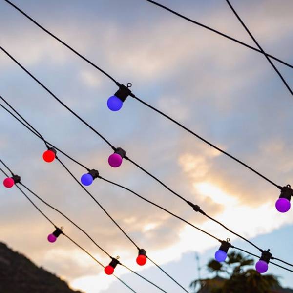Guirlande guinguette connectéee IP44 20m 40 LEDS RGB TWINKLY FESTOON - Imagen 4