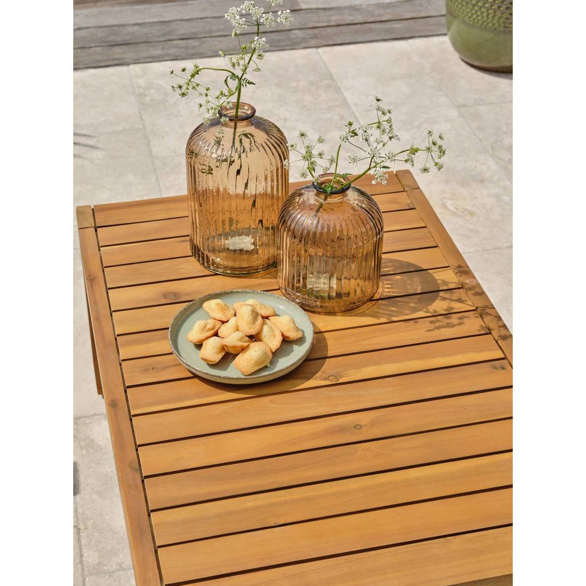 Dcb Garden - Salon bas de jardin - Olive - Bois d'acacia - 4 places - Aracaju - Image 7