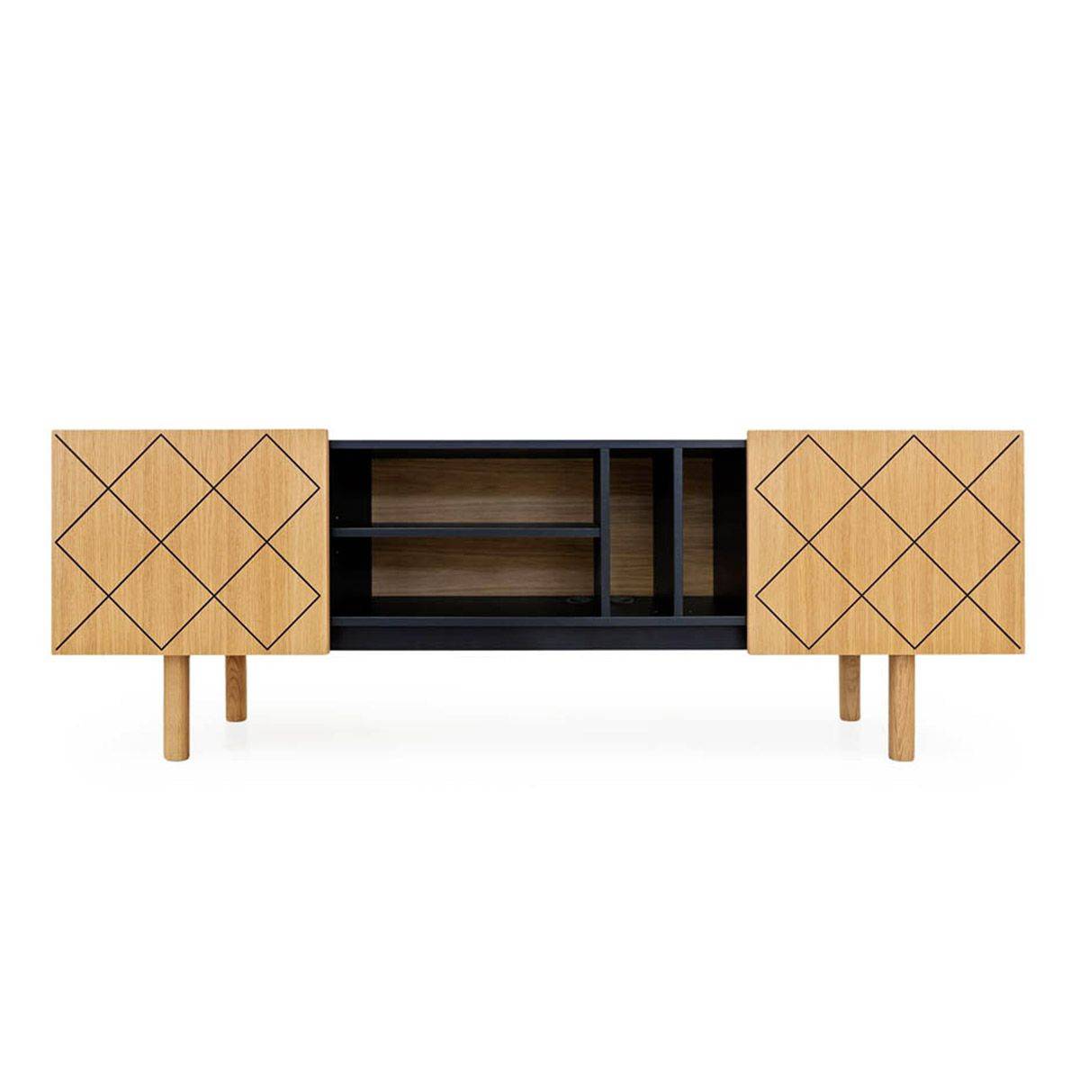 Meuble TV "Porto Ramalde" 175cm Naturel - Image 2