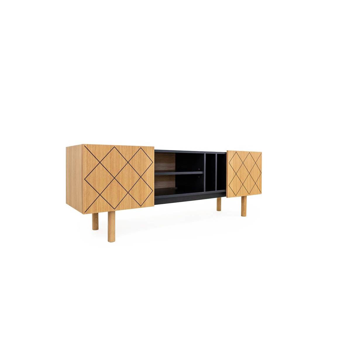 Meuble TV "Porto Ramalde" 175cm Naturel - Image 3