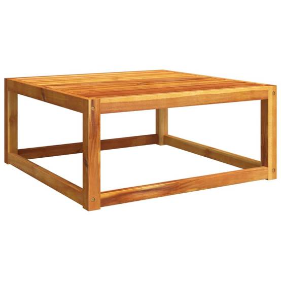 Ensemble de Jardin Compact 4 Pièces en Bois d'Acacia et Rotin Tressé avec Pouf pour Terrasse Gris – ComfortXL Outdoor Living - Image 6