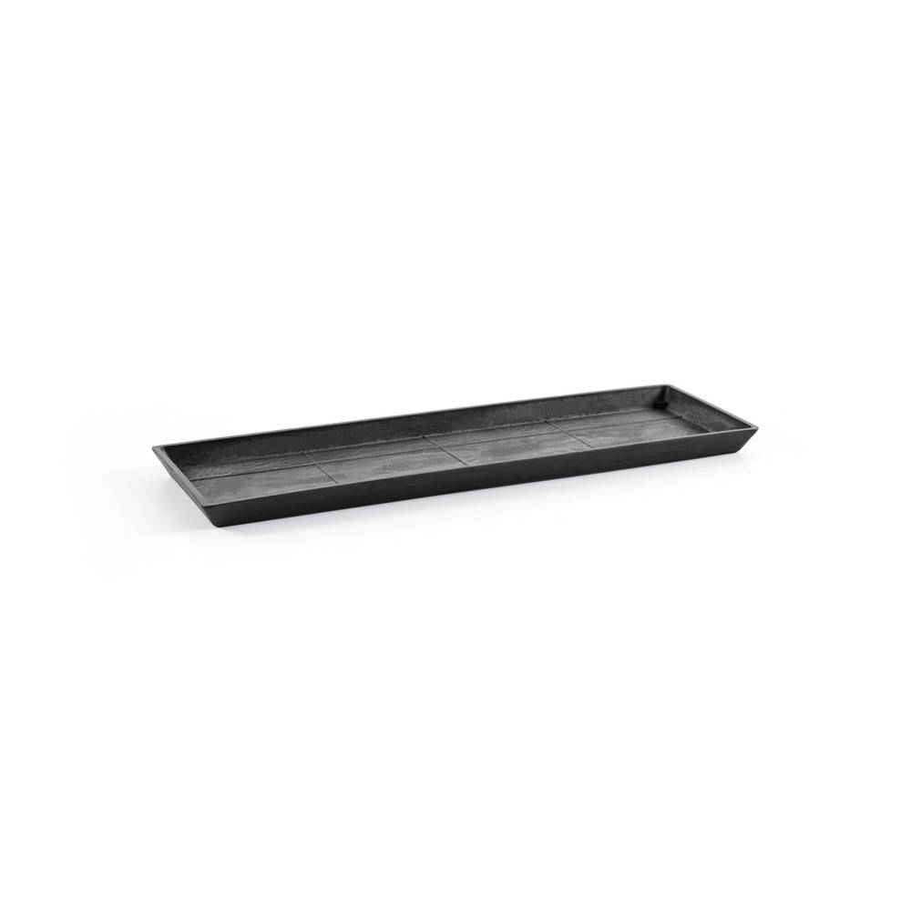Ecopots - Soucoupe Rectangular 55 Old Gris Foncé - 57,5 x 19,5 x H. 2,5 cm ECOPOTS
