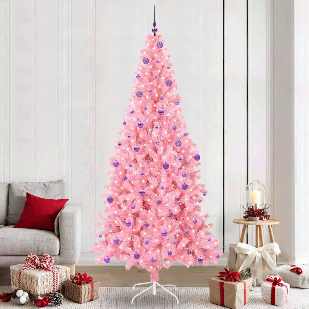 Vidaxl - Sapin de Noël Rose 240 cm PVC vidaXL 3396453 - Image 1