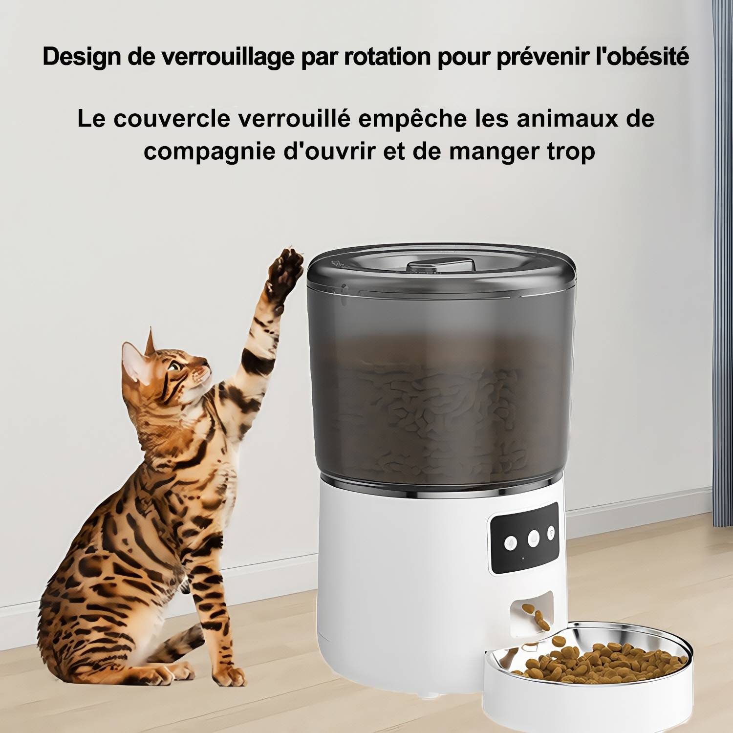 Distributeur automatique de nourriture pour chats 4L - Image 3