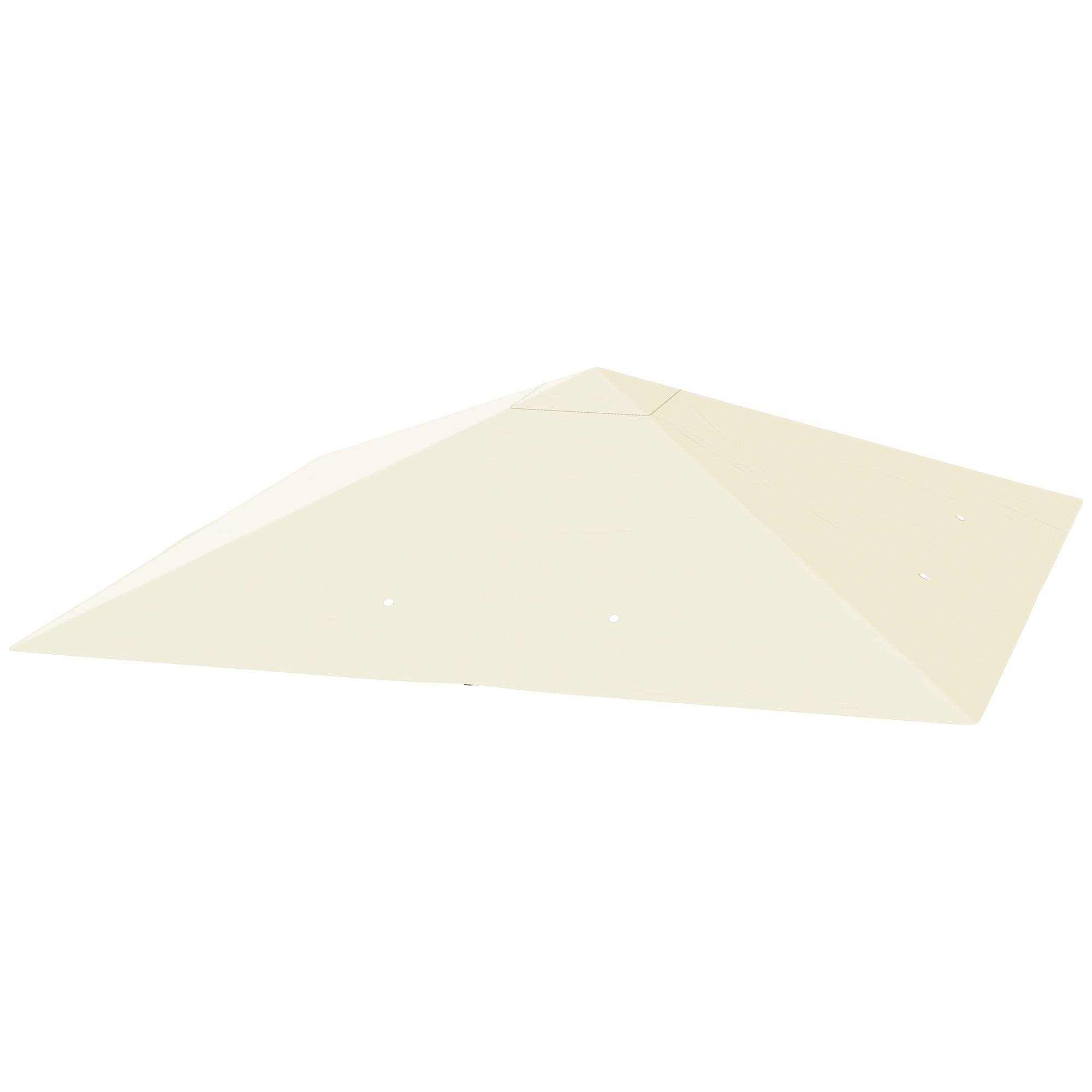 Toit remplacement pavillon 3x3 m déperlant toit UPF30+ housse Oxford 370 g/m² blanc crème - Image 2